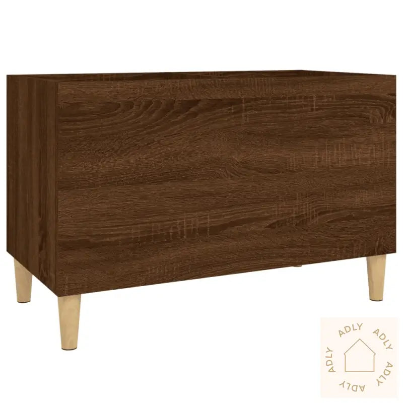 Hifi-Benk Brun Eik 74,5X38X48 Cm Konstruert Tre