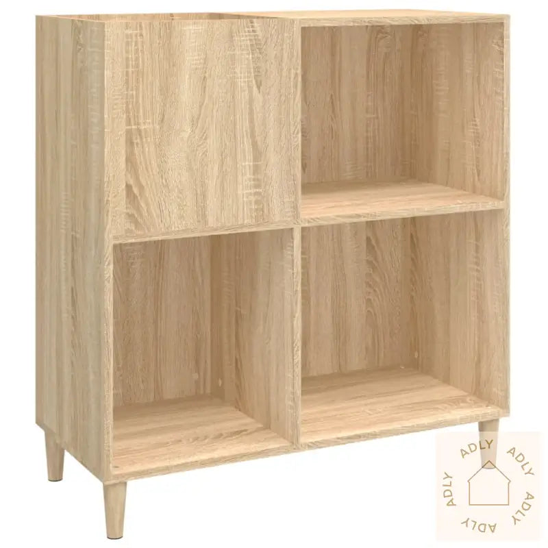 Hifi-Benk Sonoma Eik 84,5X38X89 Cm Konstruert Tre