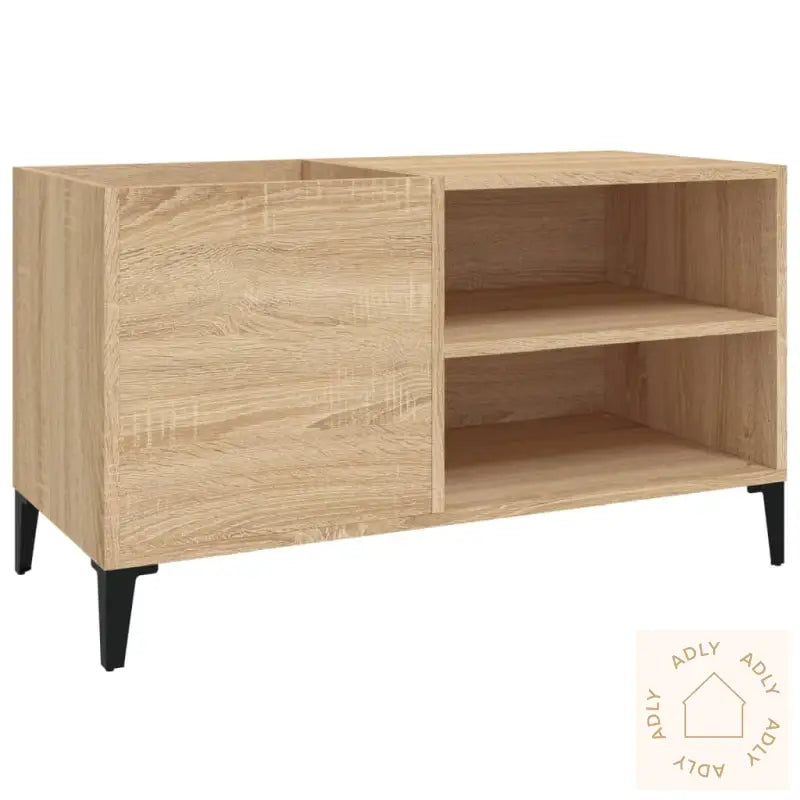 Hifi-Benk Sonoma Eik 84,5X38X48 Cm Konstruert Tre