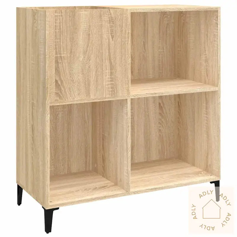 Hifi-Benk Sonoma Eik 84,5X38X89 Cm Konstruert Tre