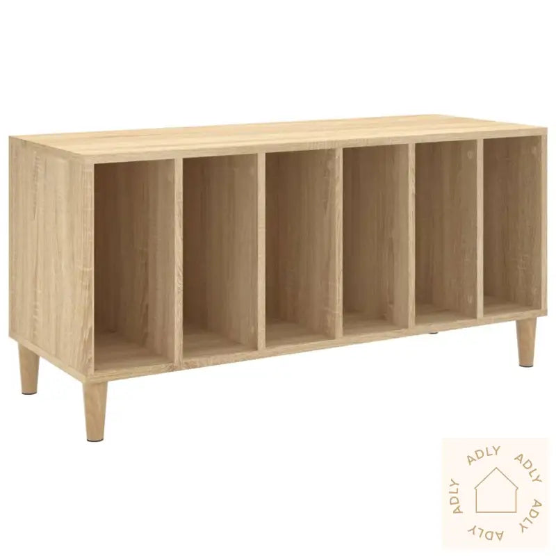 Hifi-Benk Sonoma Eik 100X38X48 Cm Konstruert Tre