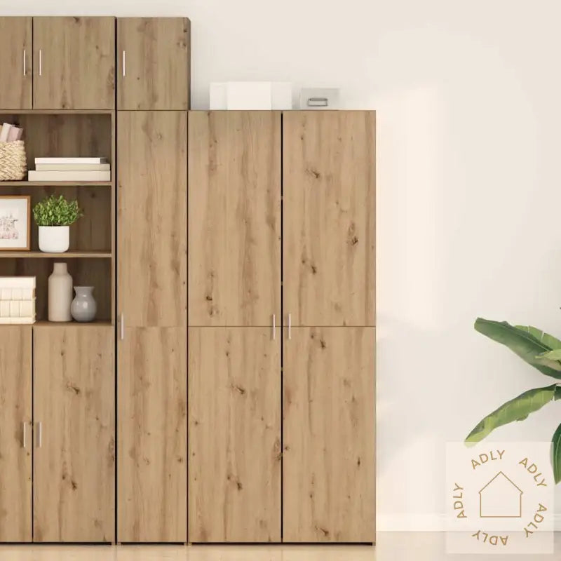 Highboard Artisan Eik 40X42.5X185 Cm Konstruert Tre