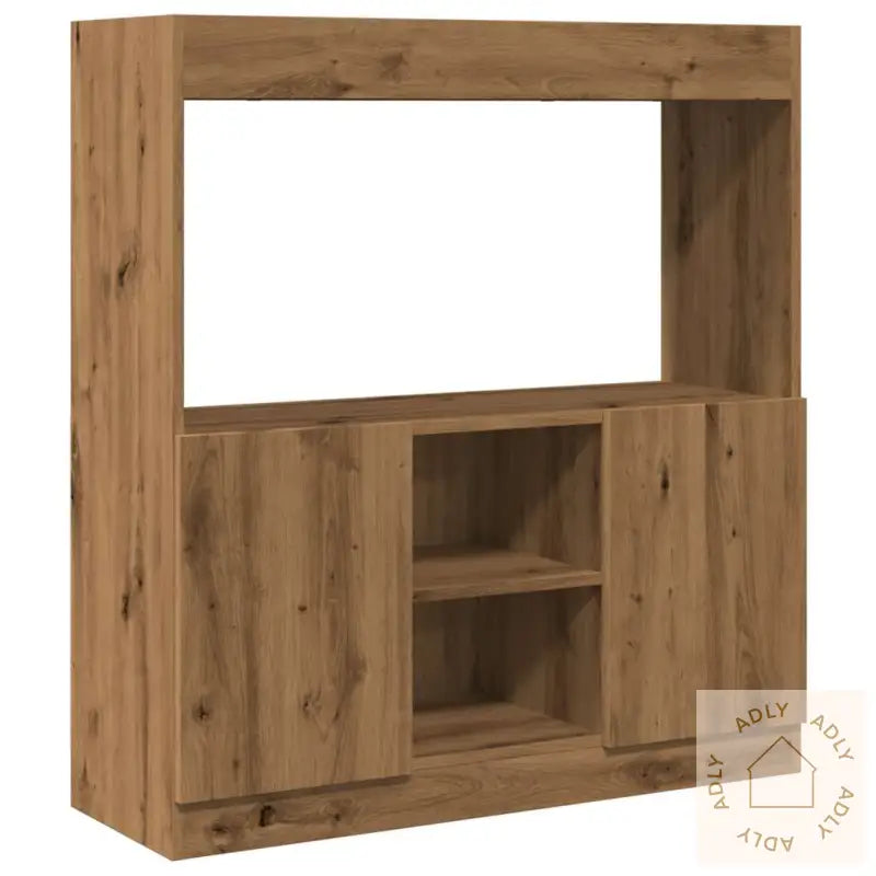 Highboard Artisan Eik 92X33X100 Cm Konstruert Tre