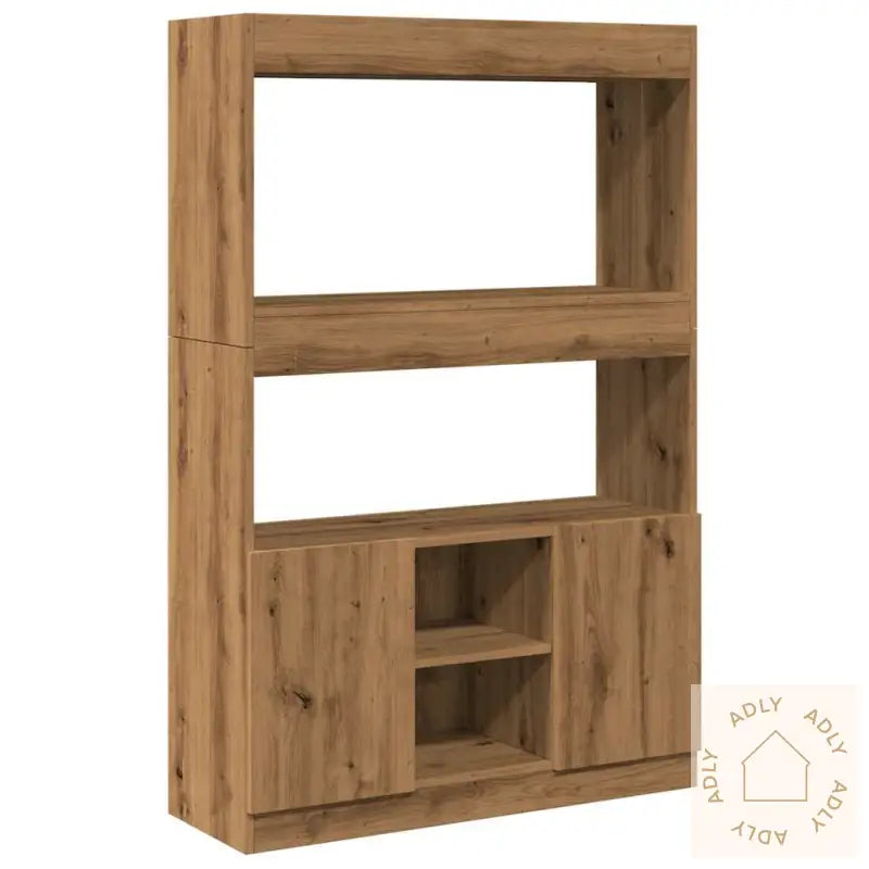 Highboard Artisan Eik 92X33X140 Cm Konstruert Tre
