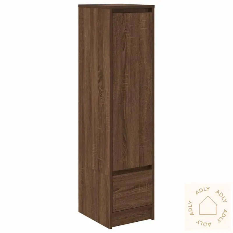 Høybord Brun Eik 29,5X34X119,5 Cm Konstruert Tre