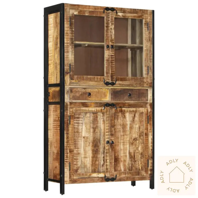 Highboard 100X40X175 Cm Grov Heltre Mango