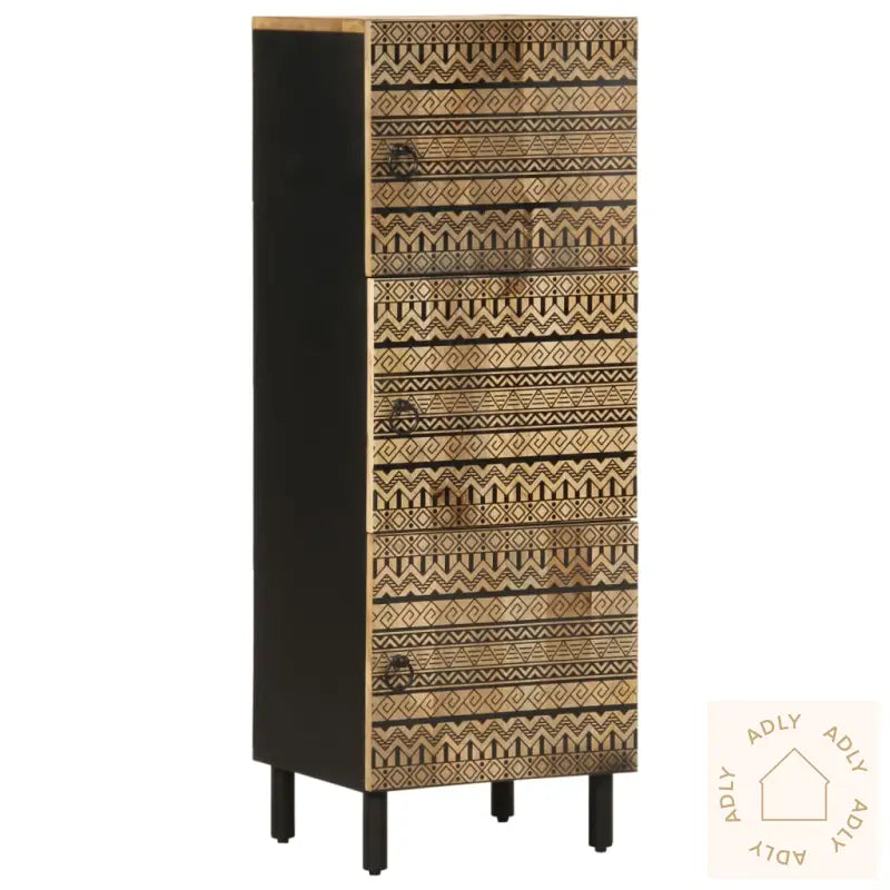 Sideskap 40X33,5X110 Cm Grovt Heltre Mangotre