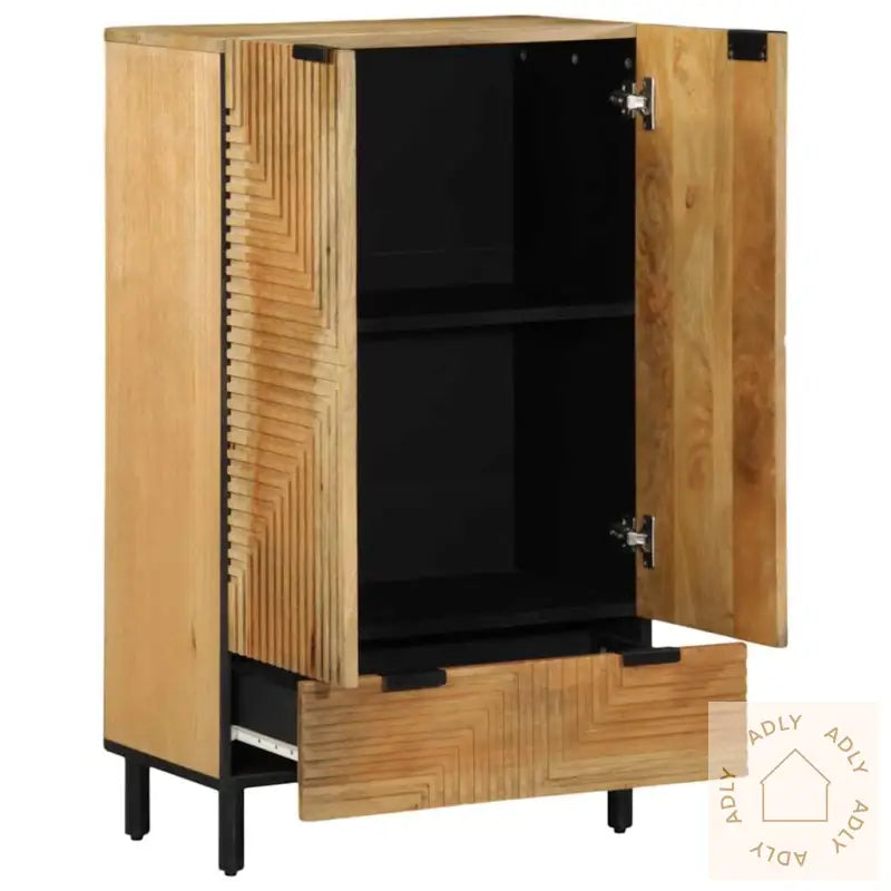 Highboard Brun 60X33X100 Cm Heltre Mango