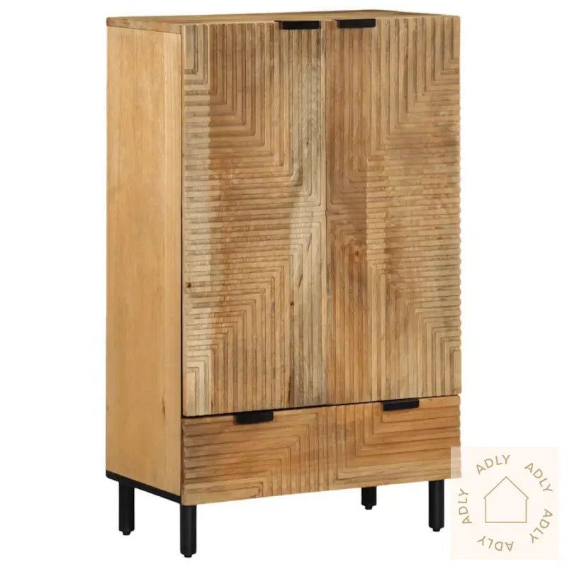 Highboard Brun 60X33X100 Cm Heltre Mango