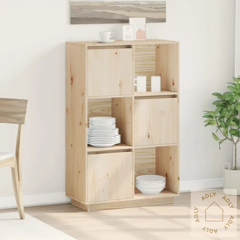 Highboard 74X35X117 Cm Heltre Furu