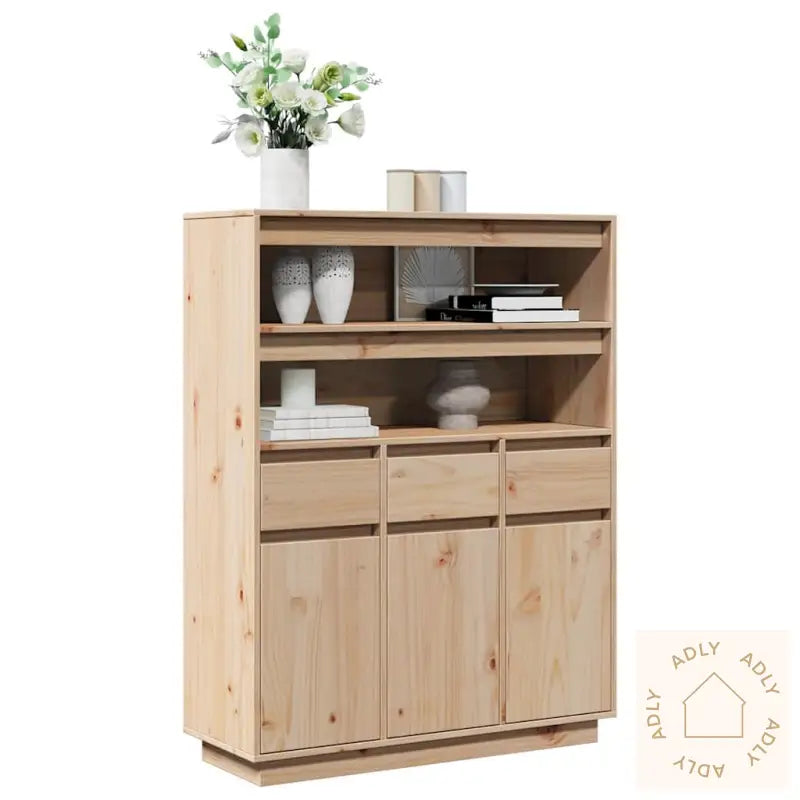 Highboard 89X34X116,5 Cm Heltre Furu