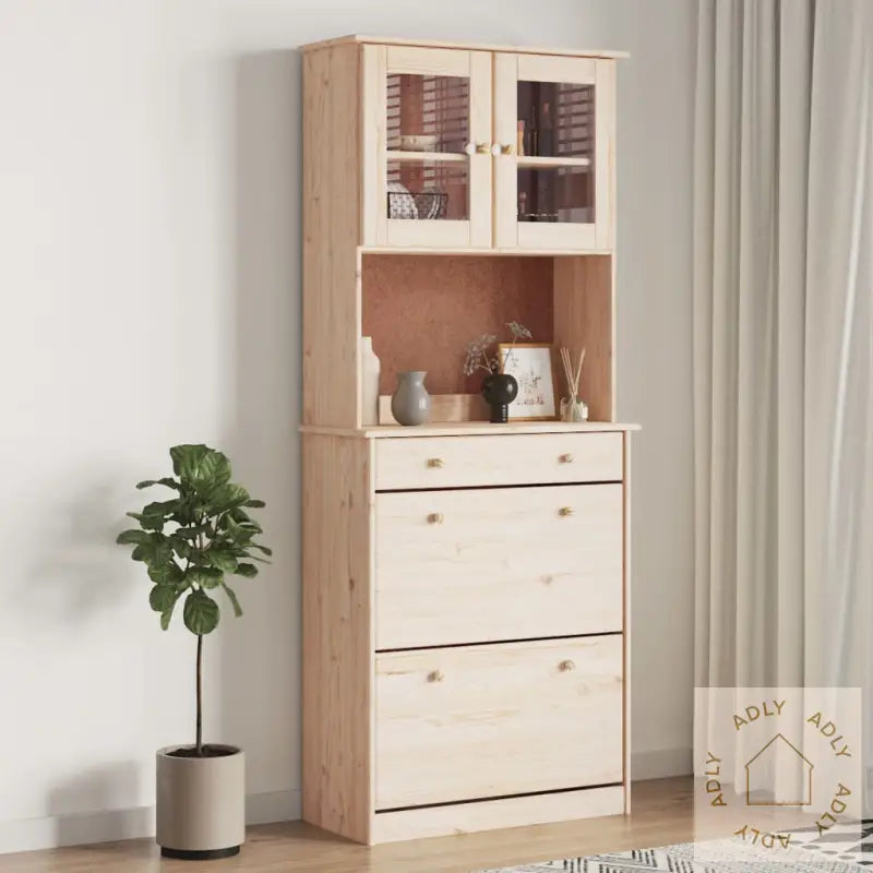 Highboard Alta 77X35X188 Cm Heltre Furu
