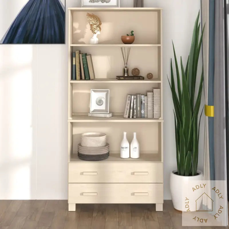 Highboard Hamar Heltre Furu Honningbrun