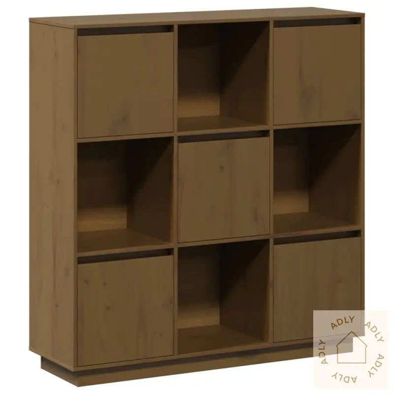 Highboard Honningbrun 110,5X35X117 Cm Heltre Furu