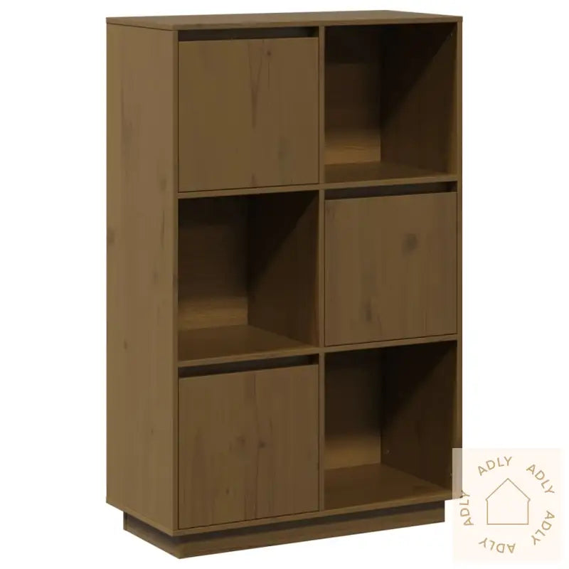 Highboard Honningbrun 74X35X117 Cm Heltre Furu