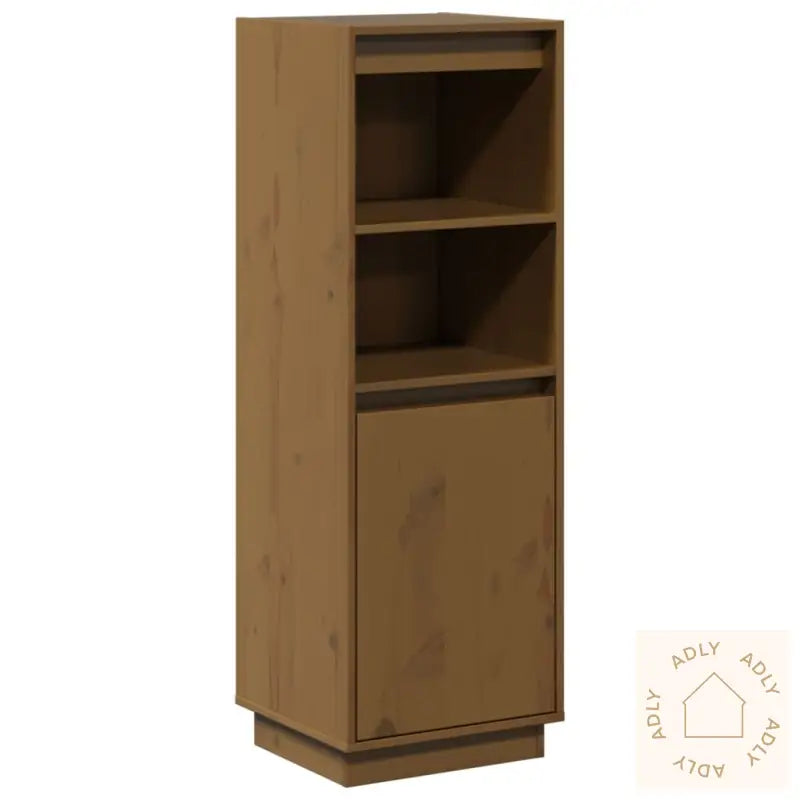 Highboard Honningbrun 37X34X110 Cm Heltre Furu