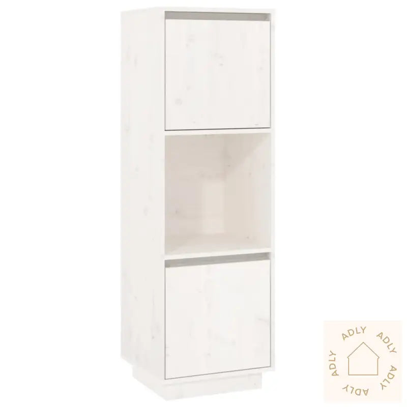 Highboard Hvit 38X35X117 Cm Heltre Furu