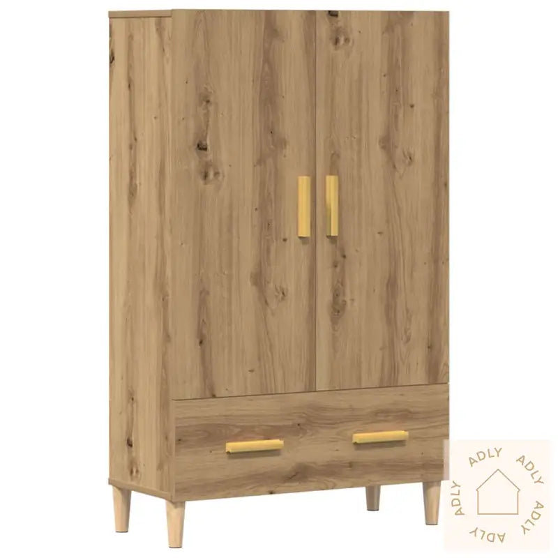Highboard Artisan Eik 70X31X115 Cm Konstruert Tre