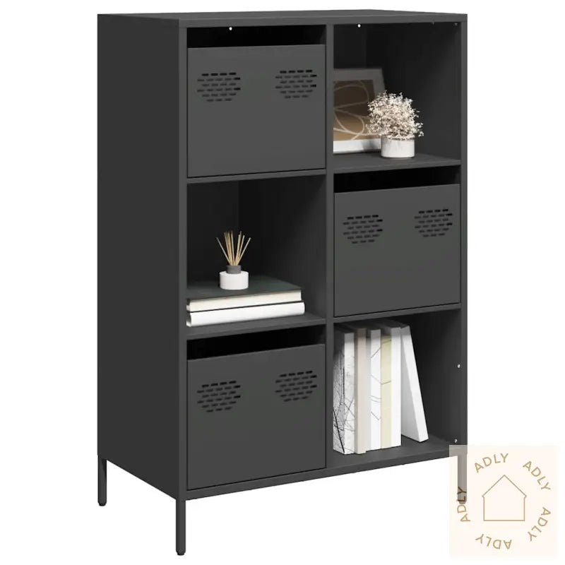Highboard Svart 68X39X103,5 Cm Stål
