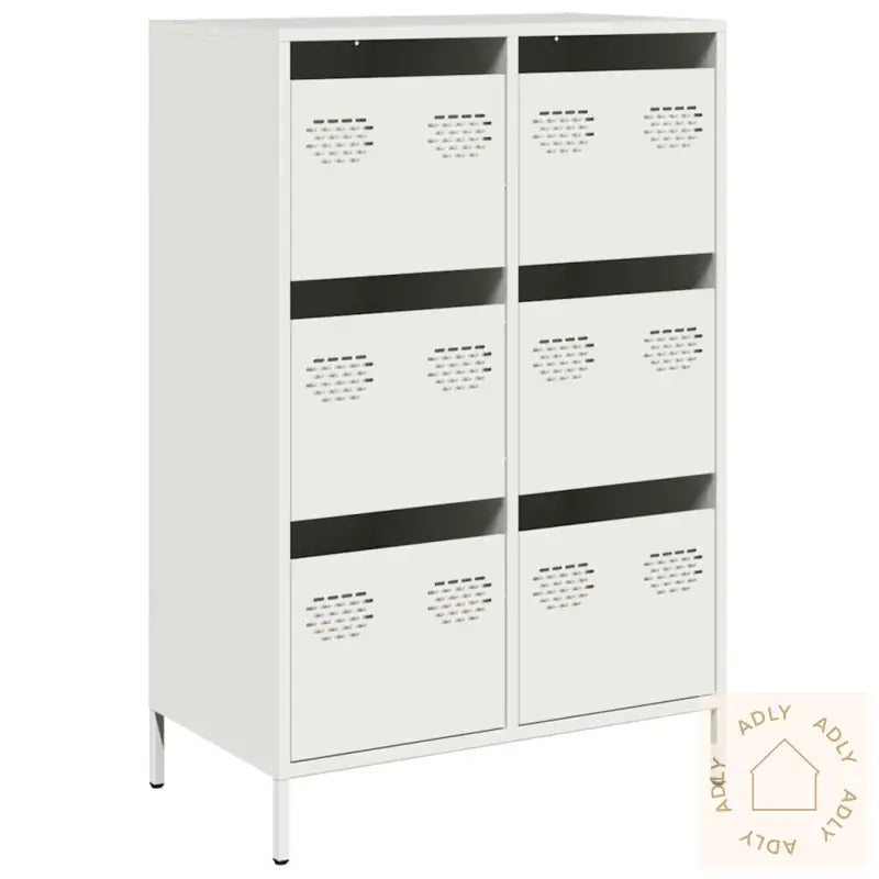 Highboard Hvit 68X39X101,5 Cm Stål