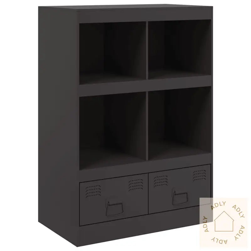 Highboard Svart 67X39X95 Cm Stål
