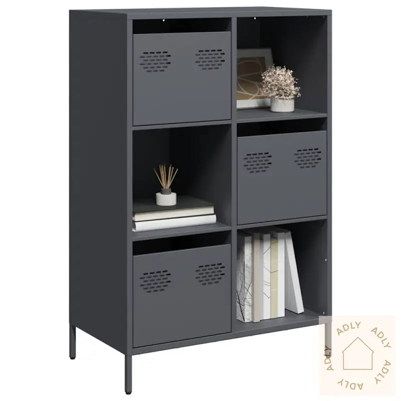Highboard Antrasitt 68X39X103,5 Cm Stål