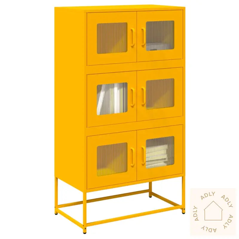 Highboard Sennepsgul 68X39X123 Cm Stål