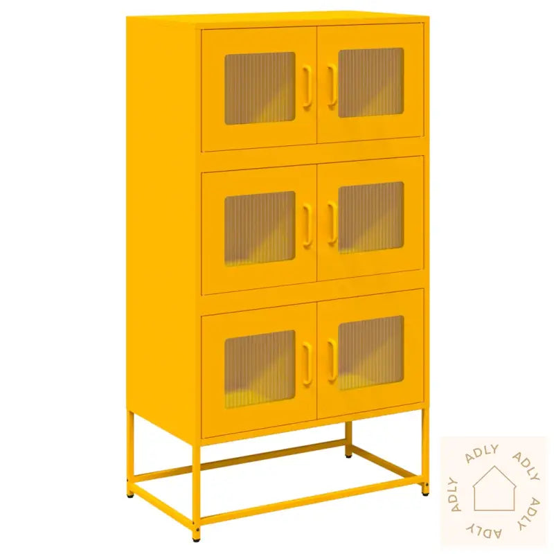 Highboard Sennepsgul 68X39X123 Cm Stål