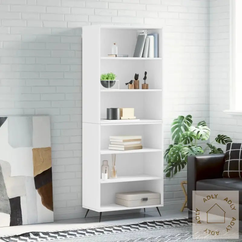 Highboard Hvit Konstruert Tre
