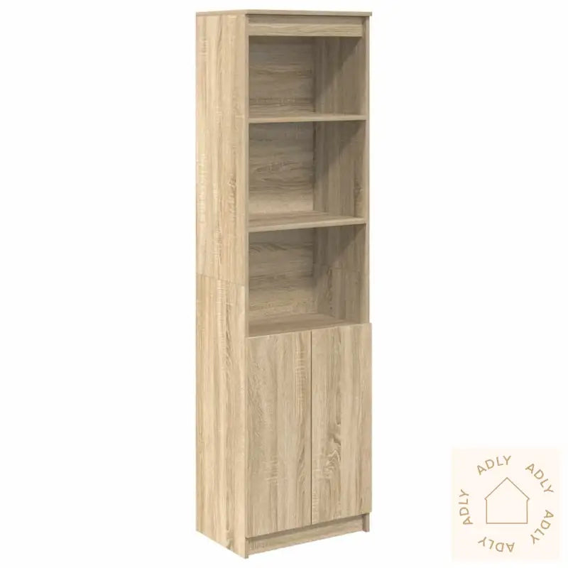 Highboard Sonoma Eik 50X35X180 Cm Konstruert Tre