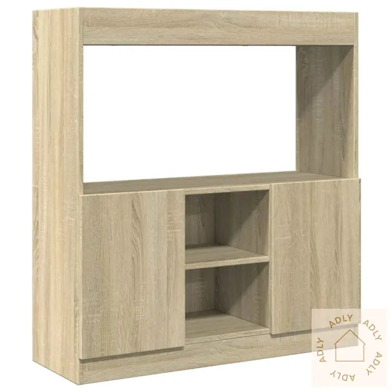 Highboard Sonoma Eik 92X33X100 Cm Konstruert Tre