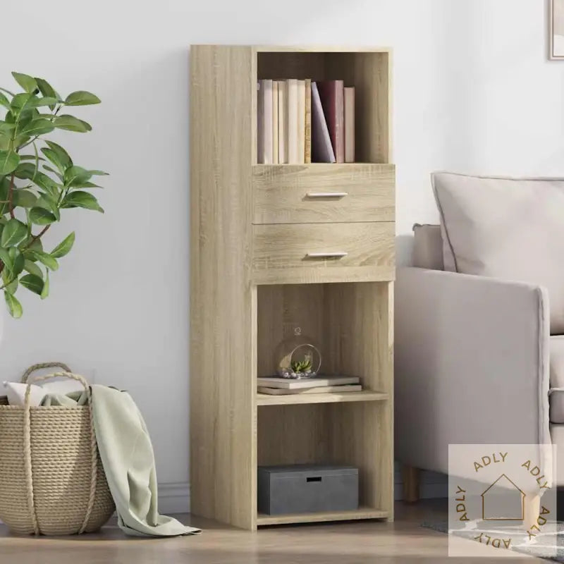 Hylle Sonoma Eik 40X42,5X124 Cm Konstruert Tre