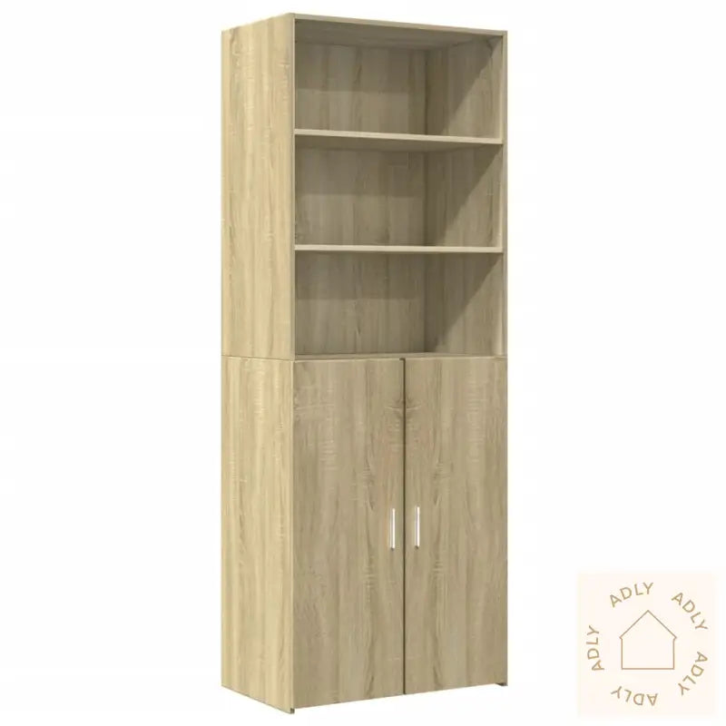 Highboard Sonoma Eik 70X42,5X185 Cm Konstruert Tre