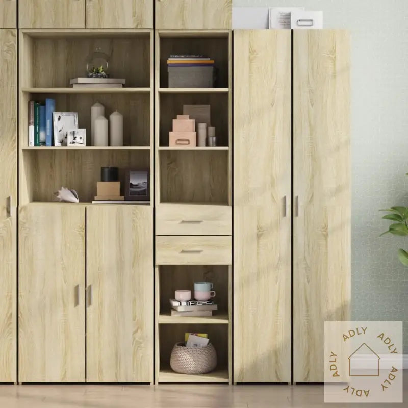 Hylle Sonoma Eik 40X42,5X185 Cm Konstruert Tre