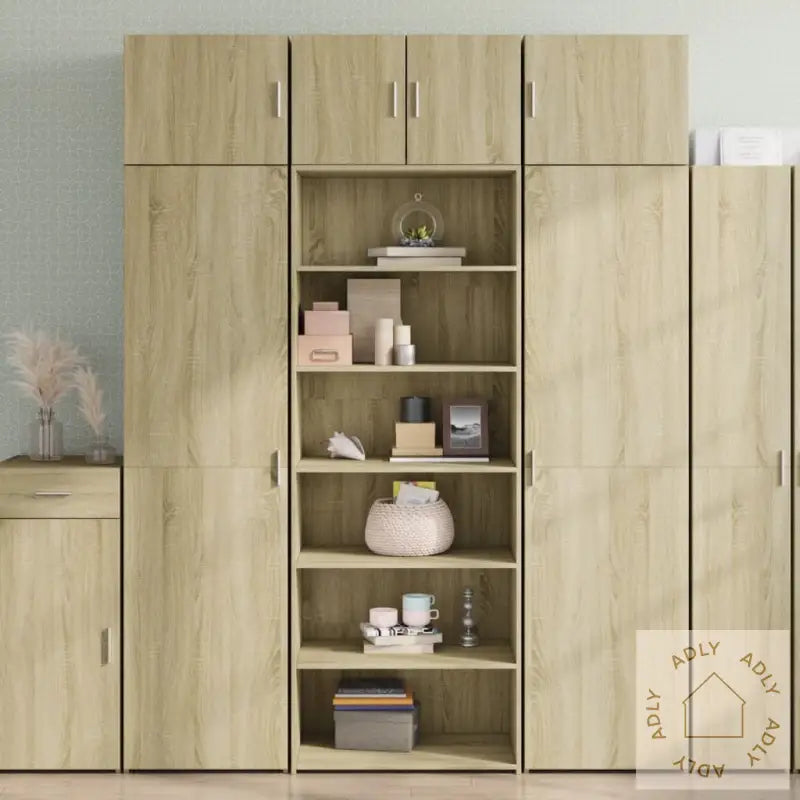 Hylle Sonoma Eik 70X41X185 Cm Konstruert Tre