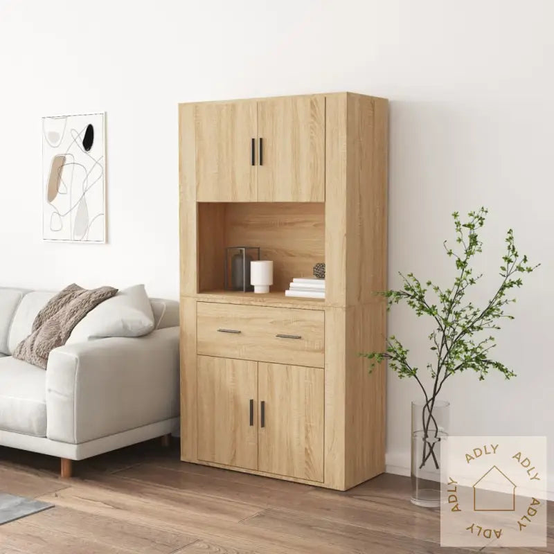 Highboard Sonoma Eik Konstruert Tre