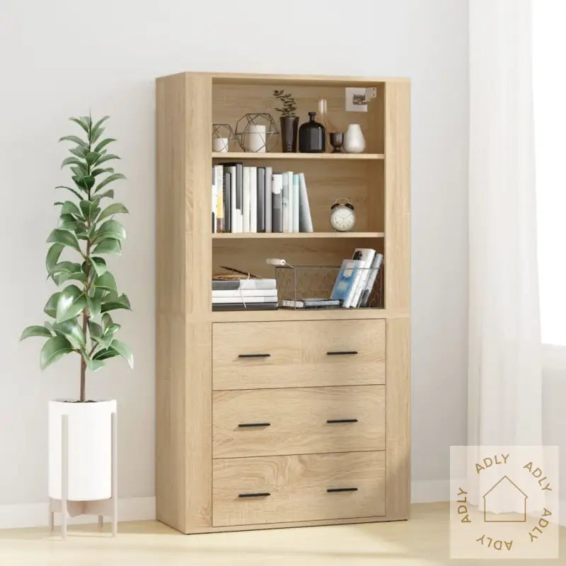 Highboard Sonoma Eik Konstruert Tre