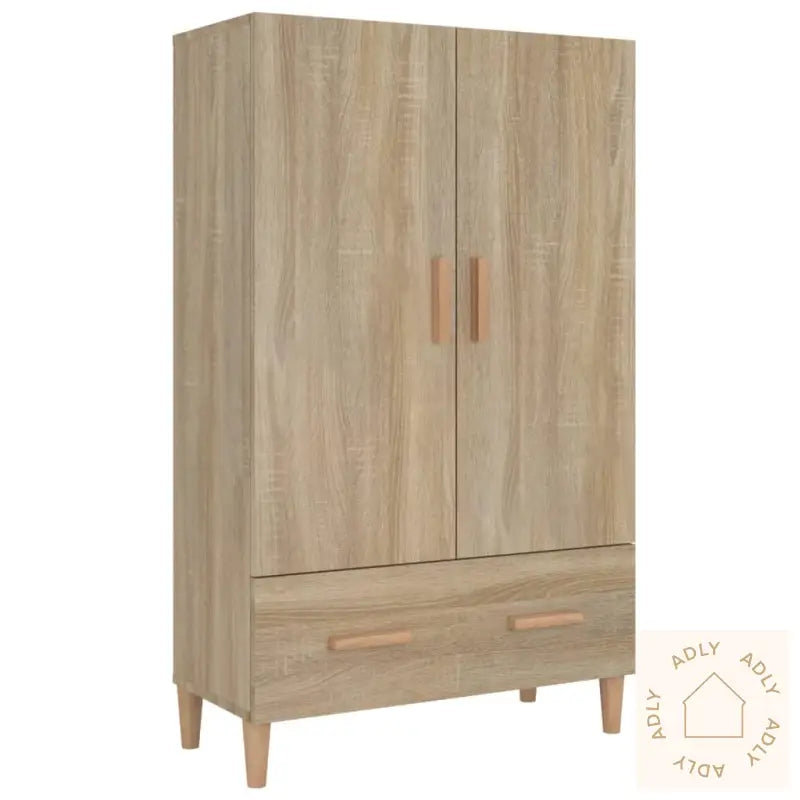 Highboard Sonoma Eik 70X31X115 Cm Konstruert Tre