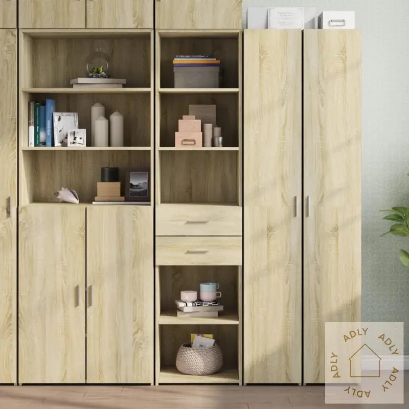 Hylle Sonoma Eik 45X42,5X185 Cm Konstruert Tre