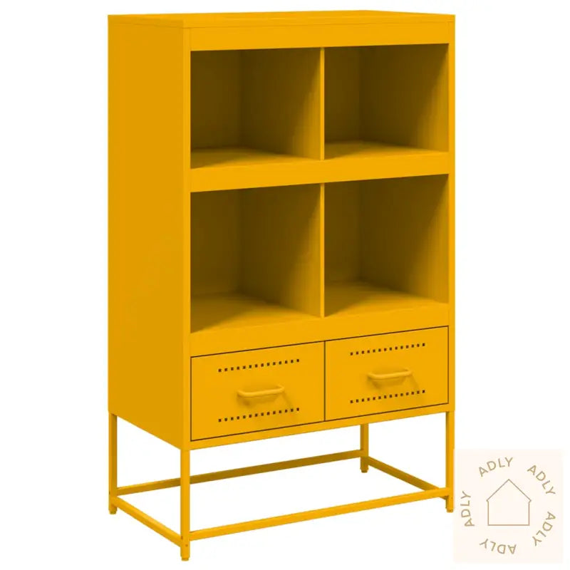 Highboard Sennepsgul 68X39X111,5 Cm Stål