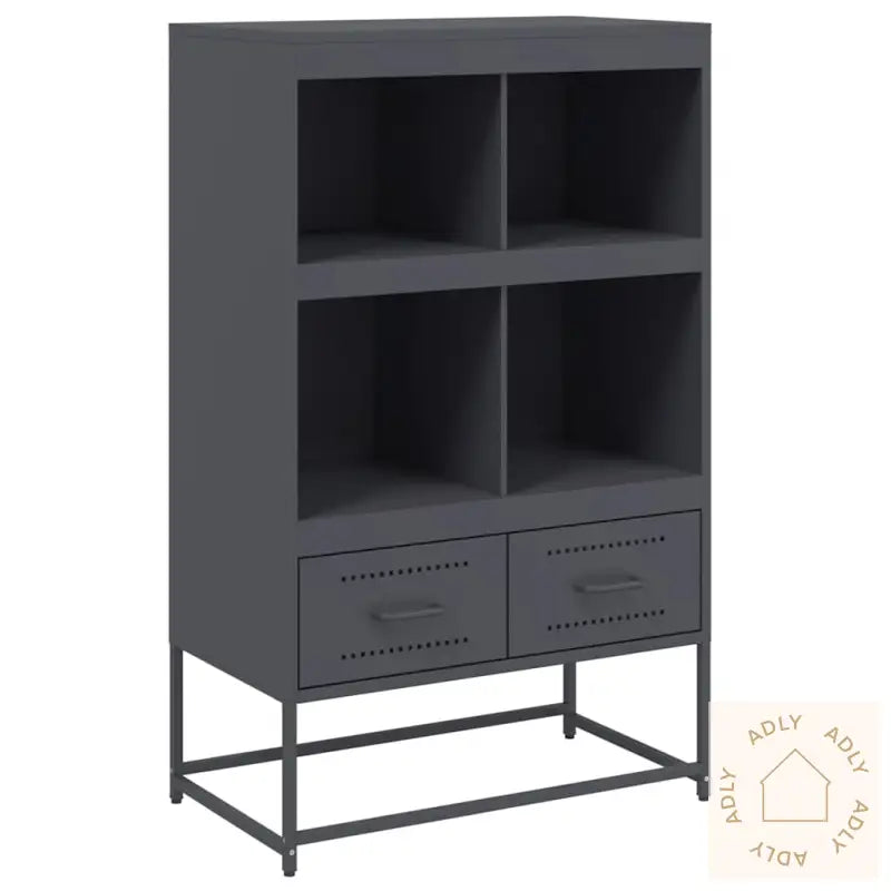 Highboard Antrasitt 68X39X111,5 Cm Stål