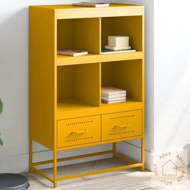 Highboard Sennepsgul 68X39X111,5 Cm Stål