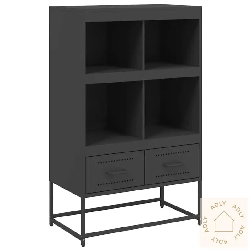 Highboard Svart 68X39X111,5 Cm Stål