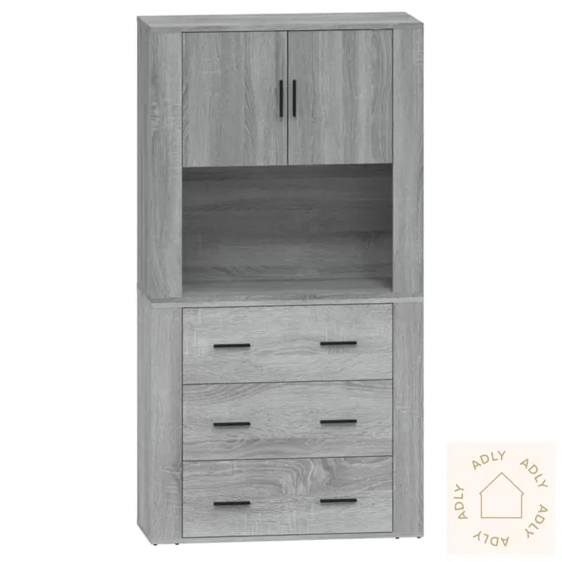 Highboard Grå Sonoma Konstruert Tre