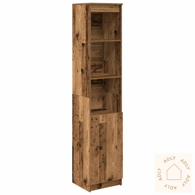 Highboard Gammelt Tre 37,5X35X180 Cm Konstruert Tre