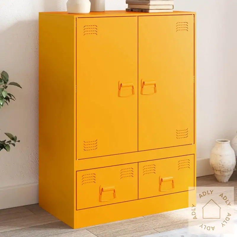 Highboard Sennepsgul 67X39X95 Cm Stål