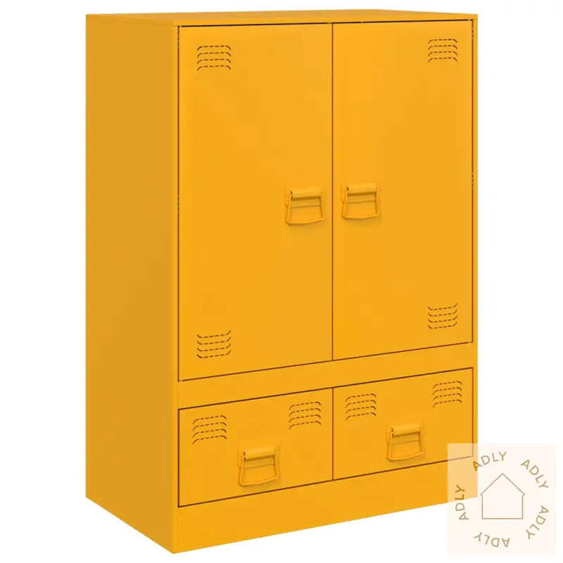 Highboard Sennepsgul 67X39X95 Cm Stål