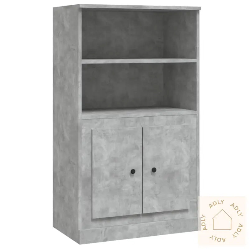 Highboard Betonggrå 60X35,5X103,5 Cm Konstruert Tre