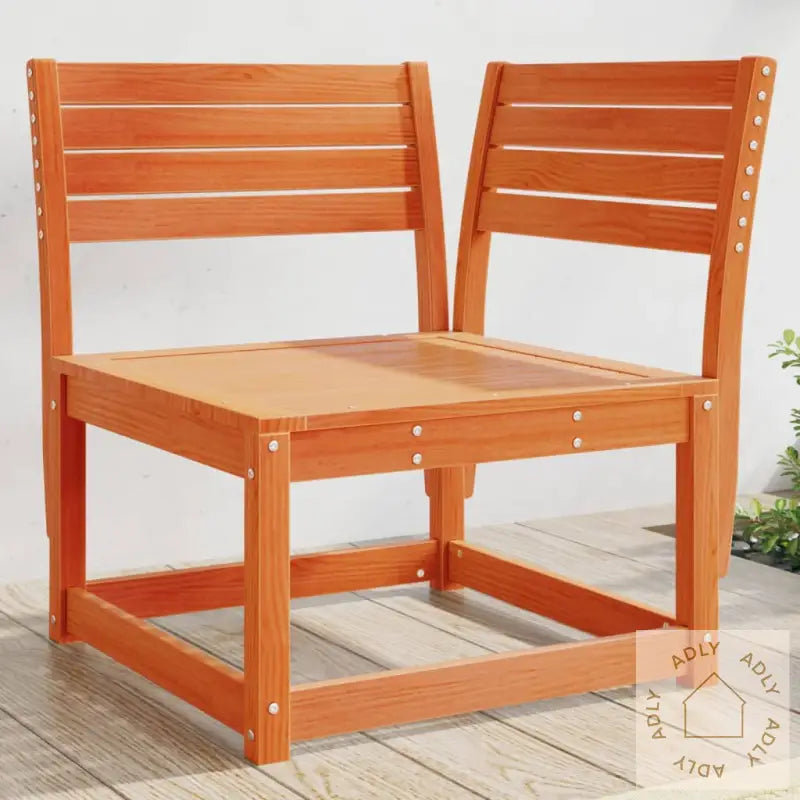 Hagesofa For Hjørne Voksbrun 73X73X78 Cm Heltre Furu