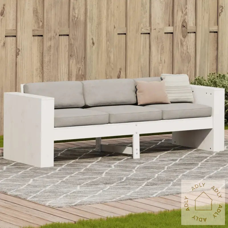 Hagesofa 3-Seters 189X60X62 Cm Heltre Furu